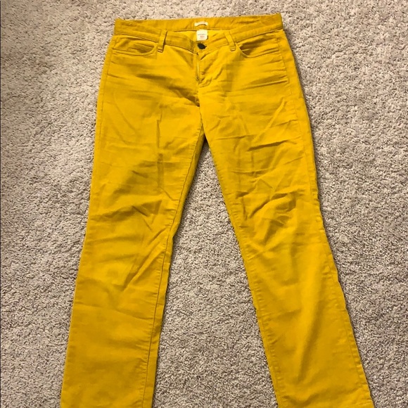 J. Crew Pants - Mustard color Jcrew straight leg cords
